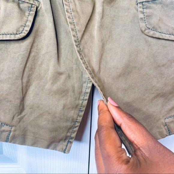 ZARA green fitted utility jacket spring khaki jacket women size  medium - Picture 11 of 16